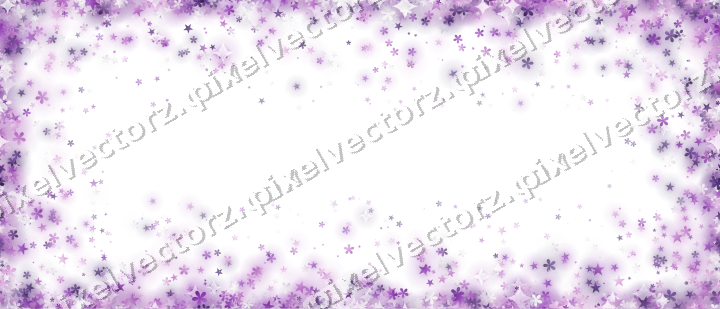 Nahtlose Glitzervignette in Violett auf transparentem Grund