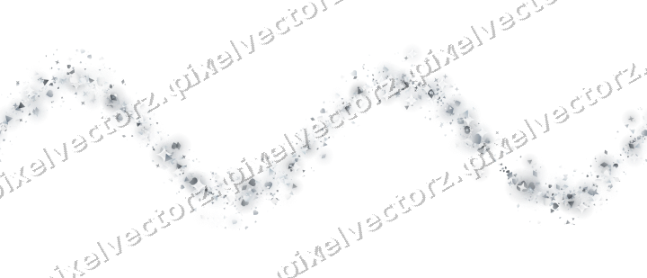 Nahtlose Glitzerwelle aus Sternen und Herzen auf transparentem Grund