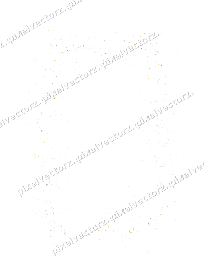 Nahtloser Glitzerrahmen in Bernstein auf transparentem Grund