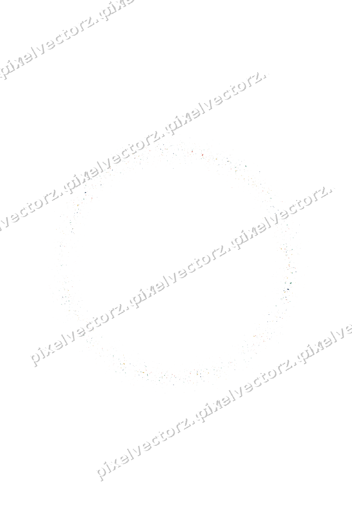 Nahtloser Glitzerkranz aus Tropfen und Rauten auf transparentem Grund