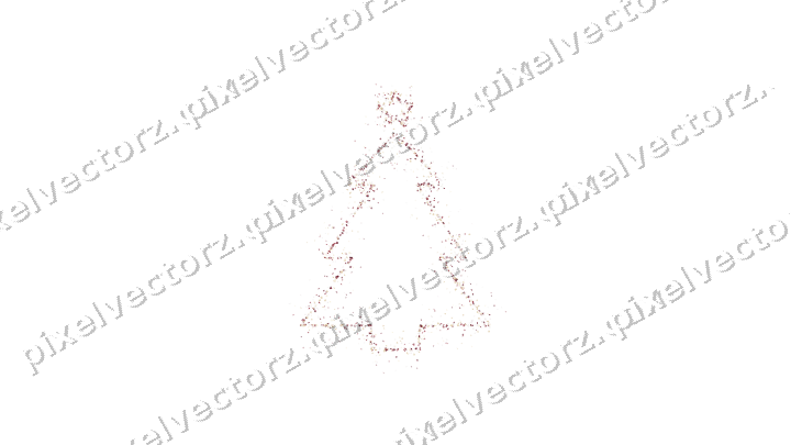 Nahtloser Glitzer-Weihnachtsbaum in Dunkelrosa auf transparentem Grund