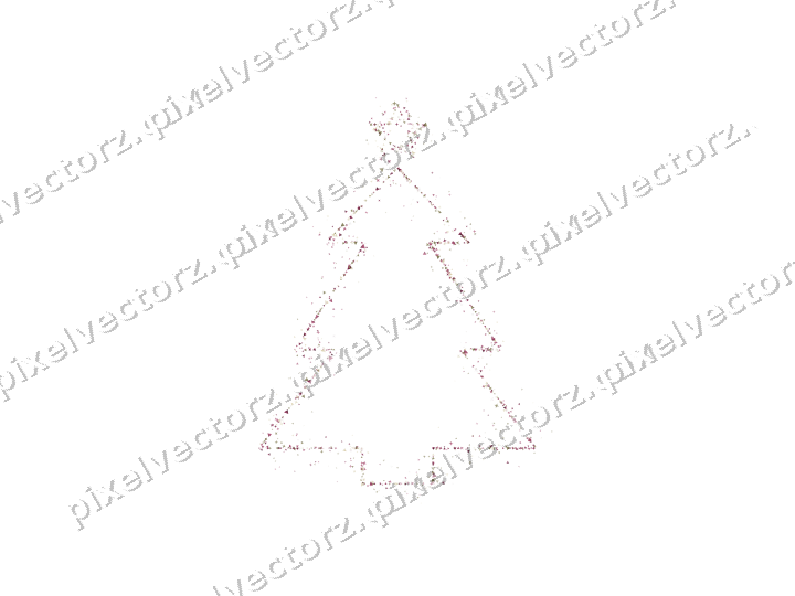 Nahtloser Glitzer-Weihnachtsbaum in Dunkelrosa auf transparentem Grund