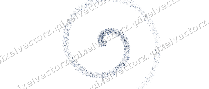 Nahtlose Glitzerspirale in Dunkelblau und Weiß auf transparentem Grund