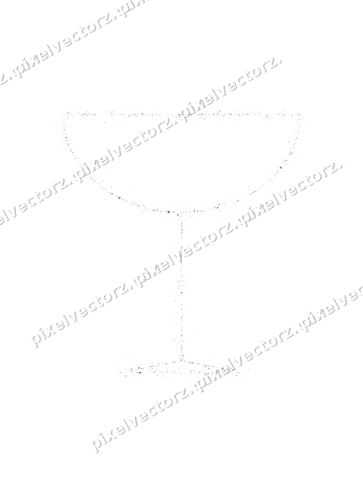 Nahtlose Glitzer-Sektschale in Violett auf transparentem Grund