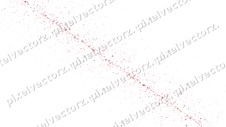Nahtloses Glitzerband aus Blüten in Rosa auf transparentem Grund