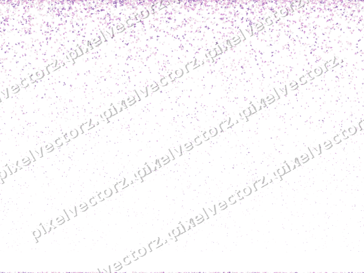 Nahtloser Glitzerregen in Magenta und Violett auf transparentem Grund