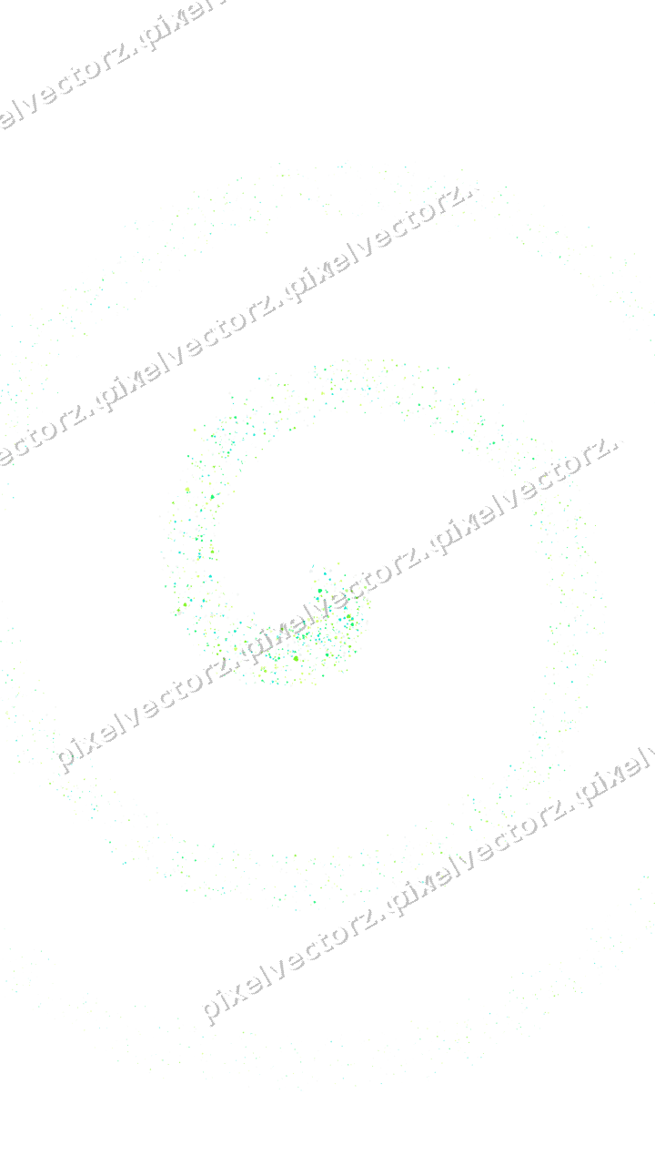 Nahtlose Glitzerspirale aus Funken und Herzen auf transparentem Grund