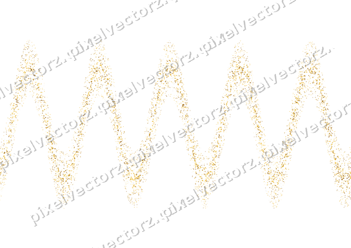 Nahtlose Glitzerwelle aus Herzen auf transparentem Grund