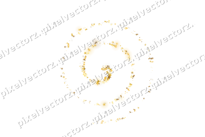 Nahtlose Glitzerspirale auf transparentem Grund