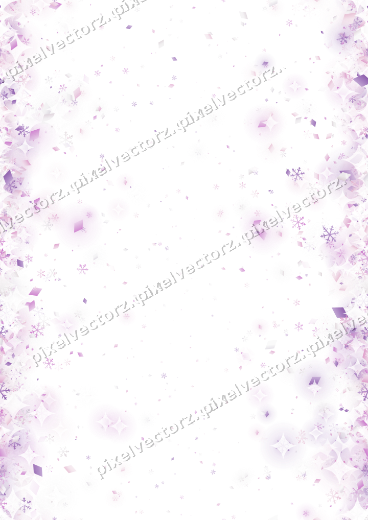 Nahtloser Randglitzer in Magenta und Violett auf transparentem Grund