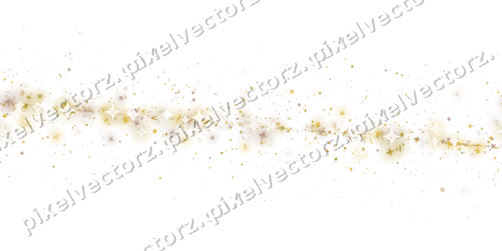 Nahtloses Glitzerband in Bernstein auf transparentem Grund