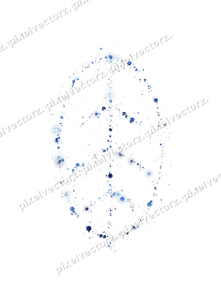 Nahtloses Glitzerblatt in Blau und Türkis auf transparentem Grund
