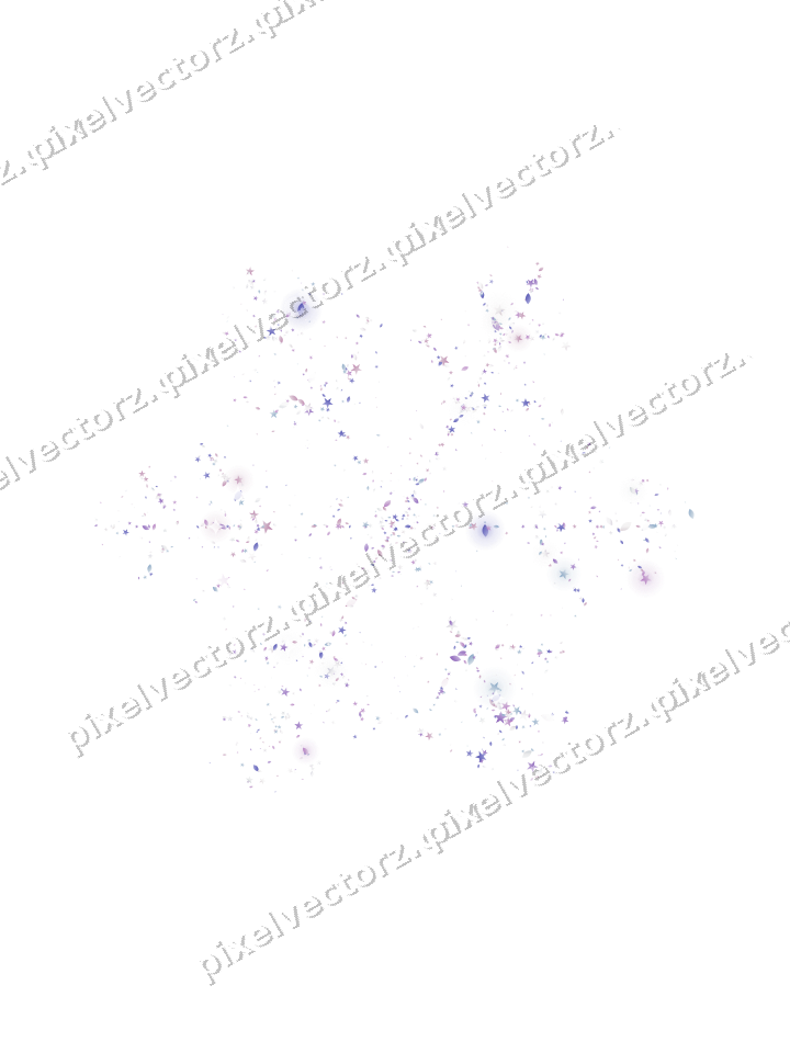 Nahtlose Glitzer-Schneeflocke in Violett auf transparentem Grund