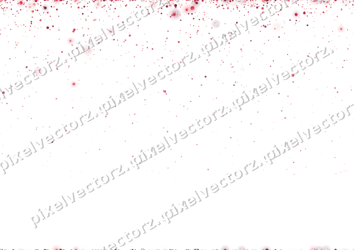 Nahtloser Glitzerregen in Rosa und Rot auf transparentem Grund