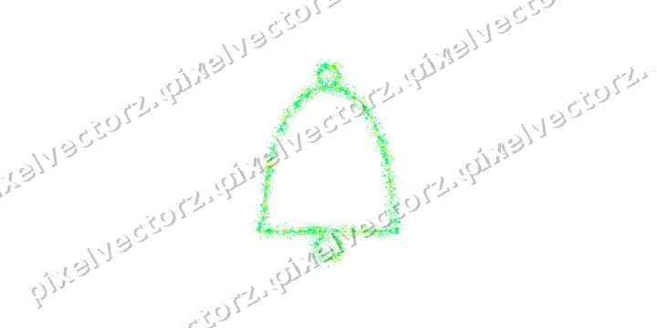 Nahtlose Glitzerglocke aus Herzen und Rauten auf transparentem Grund