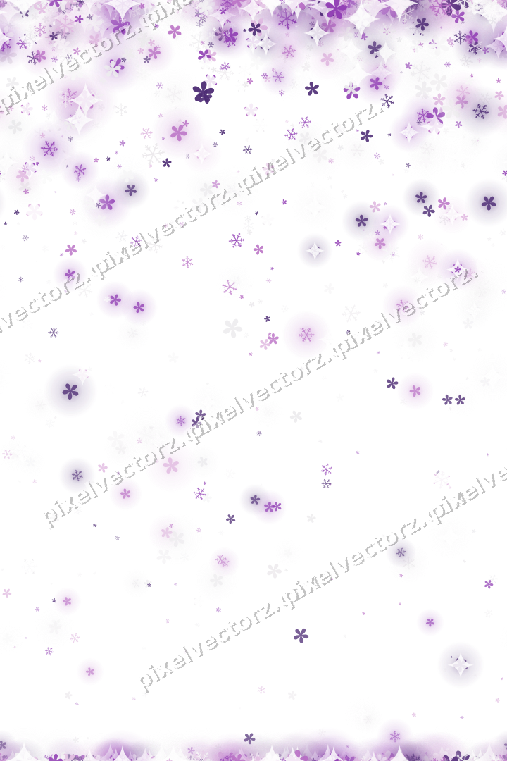 Nahtloser Glitzerregen in Violett auf transparentem Grund