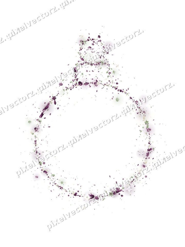 Nahtlose Glitzerkugel in Dunkelmagenta auf transparentem Grund