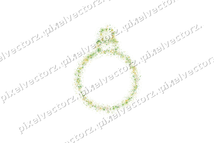 Nahtlose Glitzerkugel in Limette und Gelb auf transparentem Grund