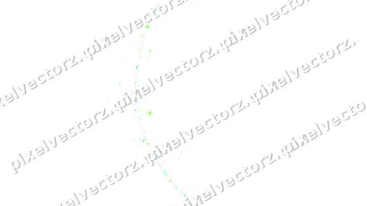 Nahtloser Glitzerbogen in Grün und Limette auf transparentem Grund