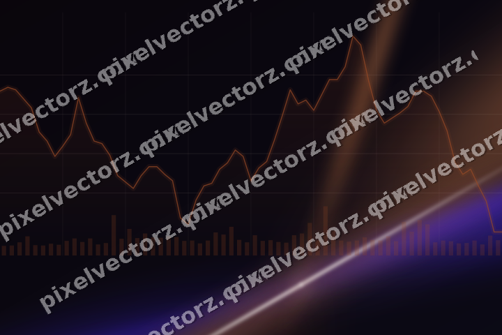 Leuchtender Neon Diagramm Hintergrund in Orange und Blau