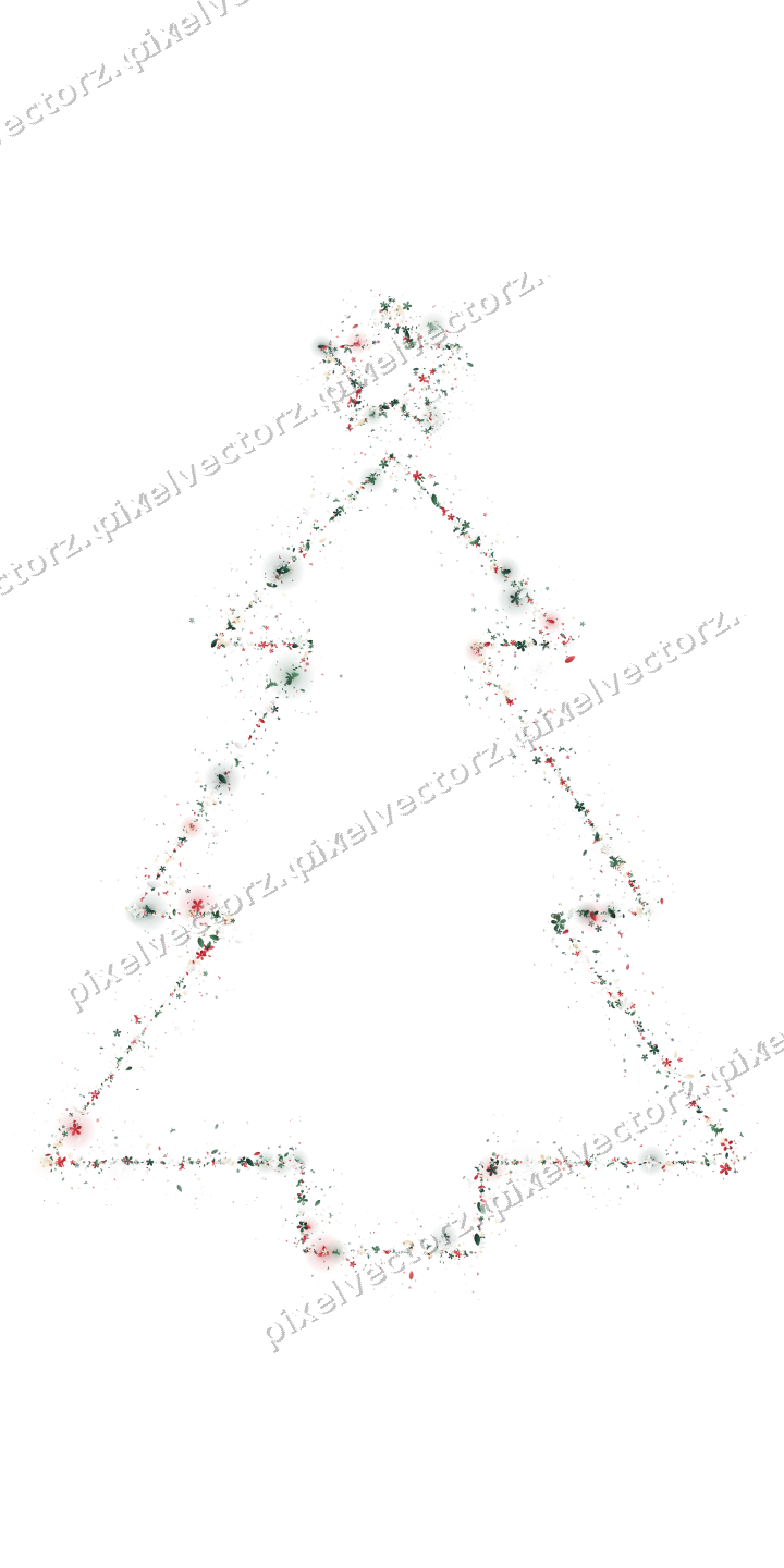 Nahtloser Glitzer-Weihnachtsbaum in Dunkelgrün auf transparentem Grund