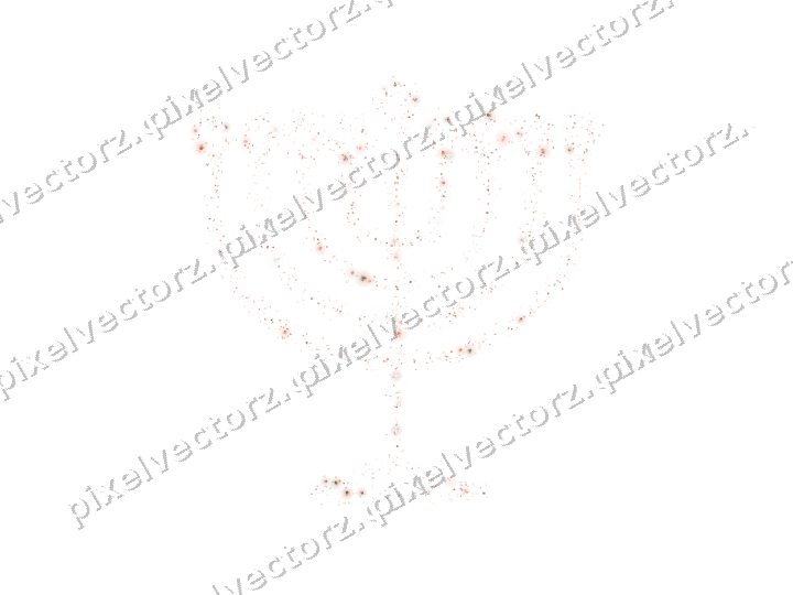Nahtloser Glitzer-Leuchter in Orange und Rot auf transparentem Grund