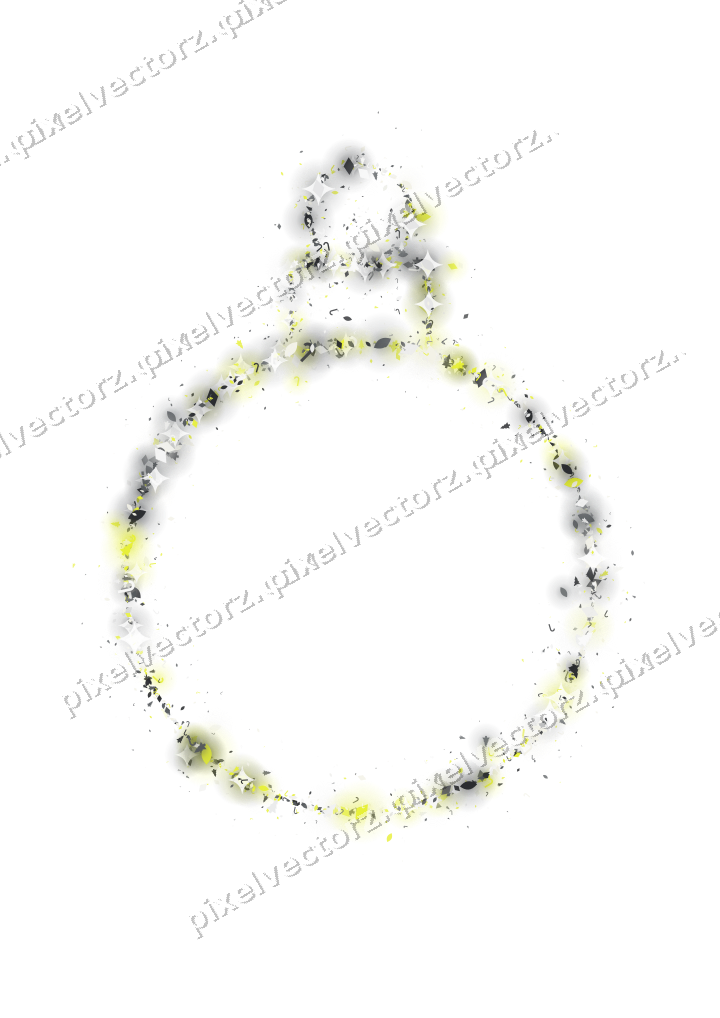 Nahtlose Glitzerkugel in Gelb und Grau auf transparentem Grund