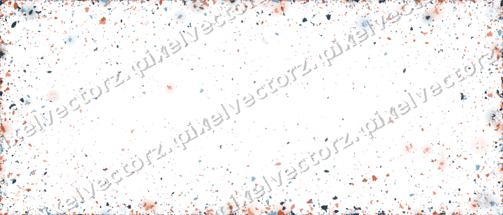 Nahtlose Glitzervignette in Orange und Türkis auf transparentem Grund