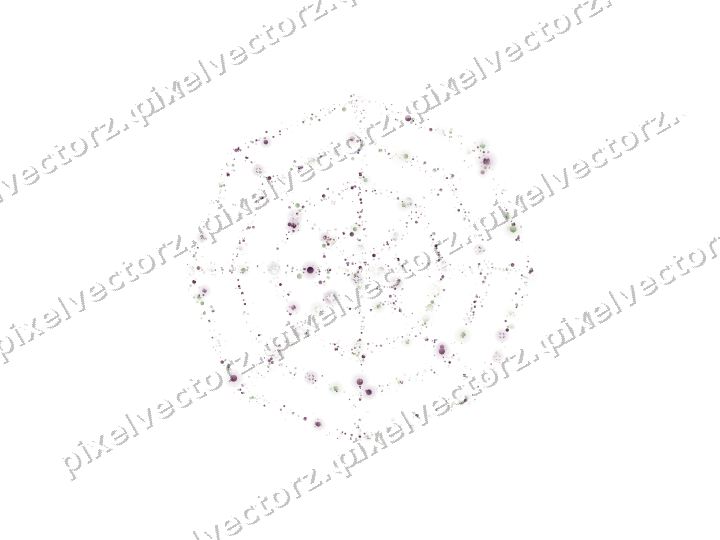 Nahtloses Glitzer-Spinnennetz in Dunkelmagenta auf transparentem Grund
