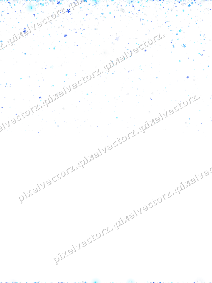 Nahtloser Glitzerregen in Türkis und Blau auf transparentem Grund