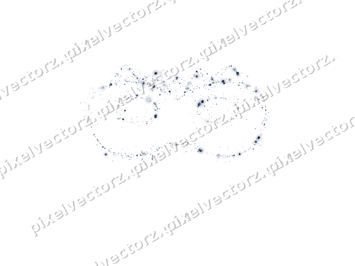 Nahtlose Glitzer-Karnevalsmaske in Dunkelblau auf transparentem Grund