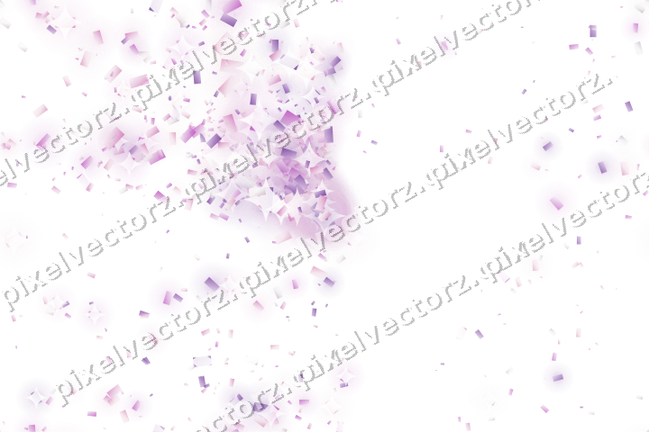 Nahtloser Glitzerfächer aus Konfetti auf transparentem Grund