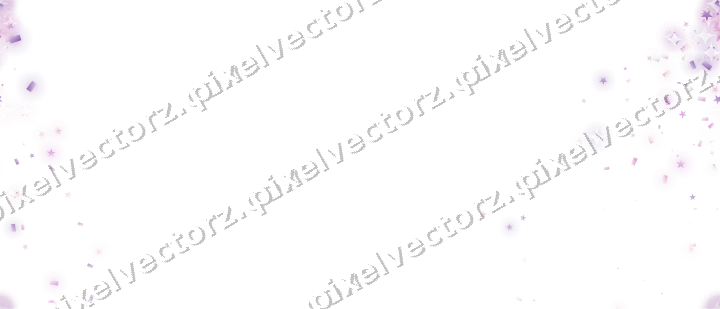 Nahtloser Glitzerfächer in Magenta und Violett auf transparentem Grund