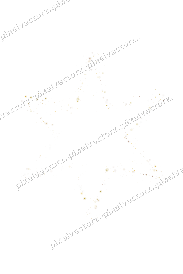 Nahtloser Glitzerstern in Bernstein auf transparentem Grund