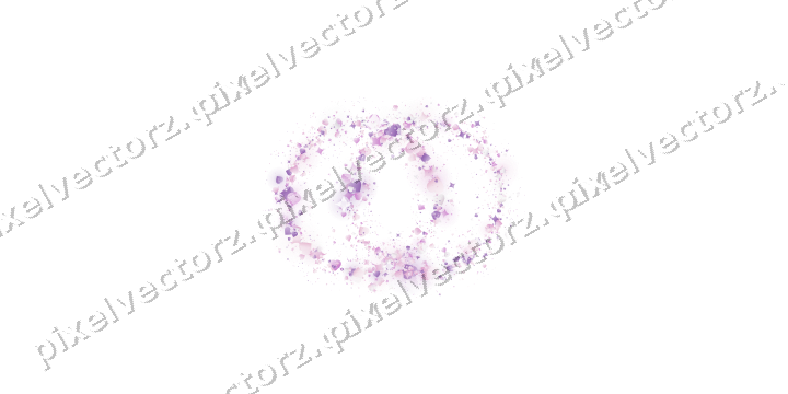 Nahtlose Glitzer-Eheringe in Magenta auf transparentem Grund