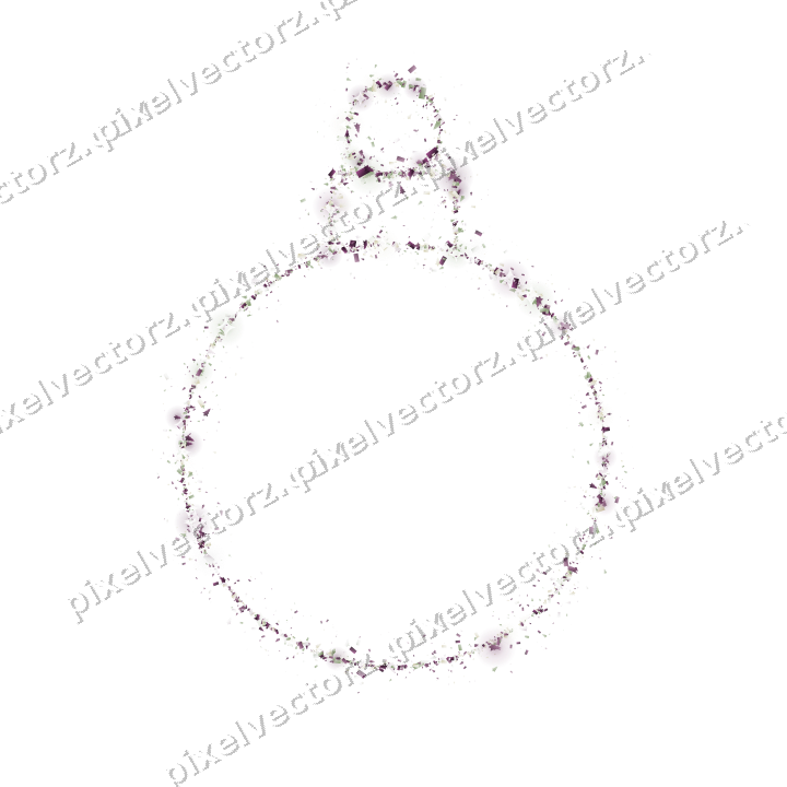Nahtlose Glitzerkugel in Dunkelmagenta auf transparentem Grund