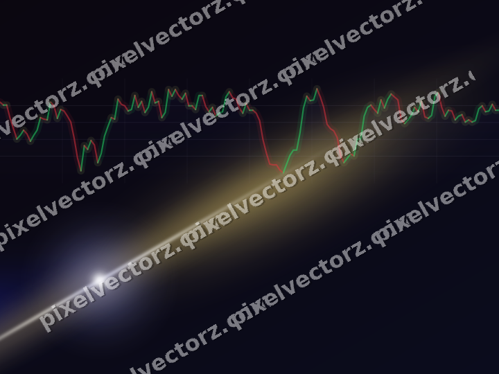 Leuchtender Neon Diagramm Hintergrund in Blau und Bernstein