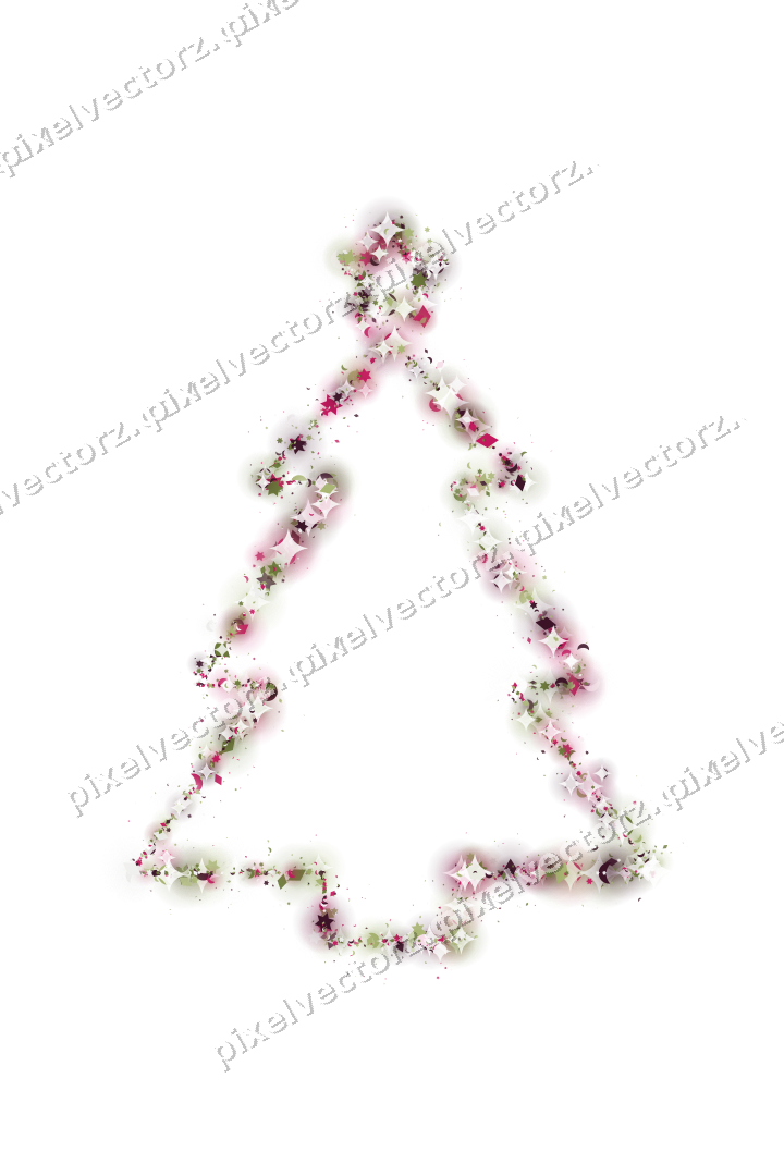 Nahtloser Glitzer-Weihnachtsbaum in Limette auf transparentem Grund