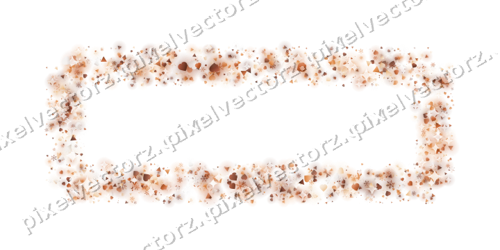Nahtloser Glitzerrahmen auf transparentem Grund