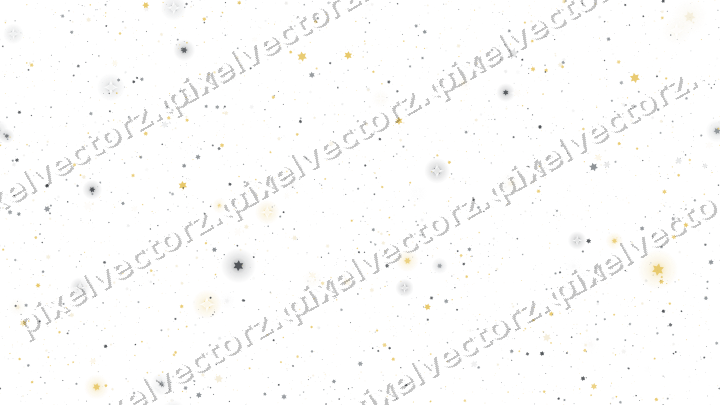 Nahtlose Glitzerstreuung aus Sternen auf transparentem Grund
