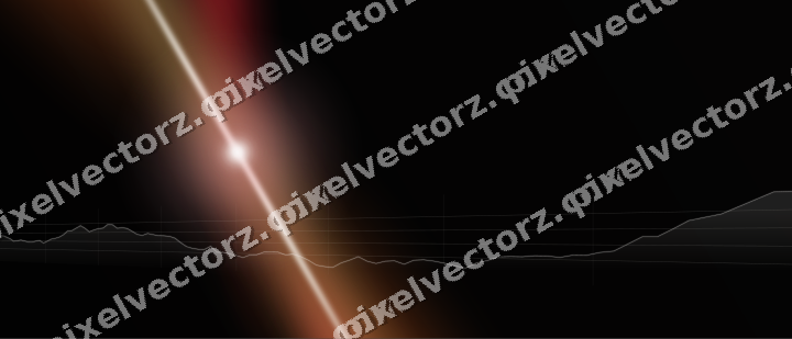 Leuchtender Neon Diagramm Hintergrund in Rot und Bernstein
