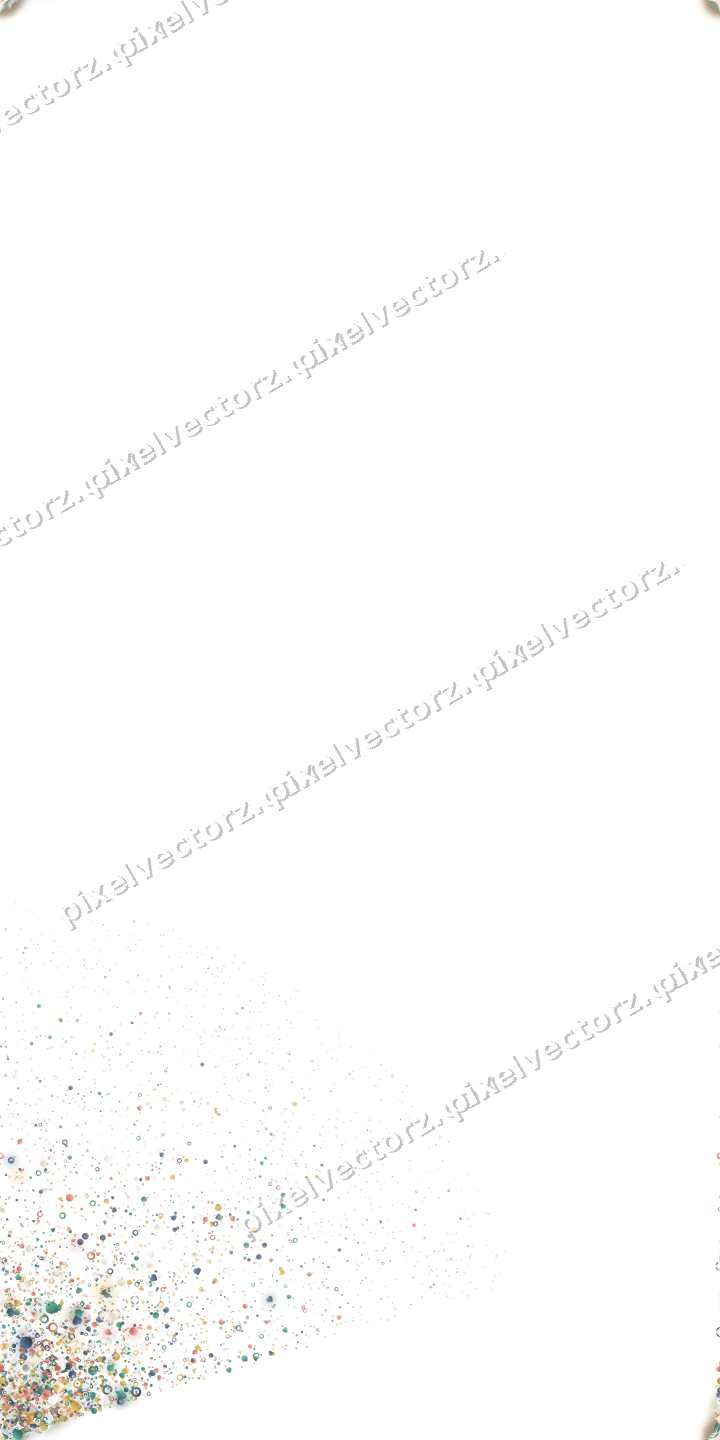 Nahtloser Glitzerfächer aus Herzen und Punkten auf transparentem Grund