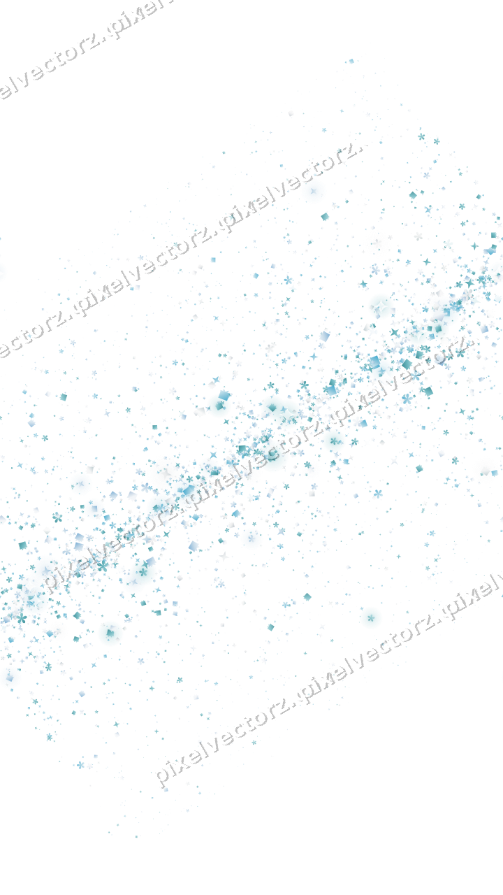 Nahtloses Glitzerband aus Sternen und Blüten auf transparentem Grund