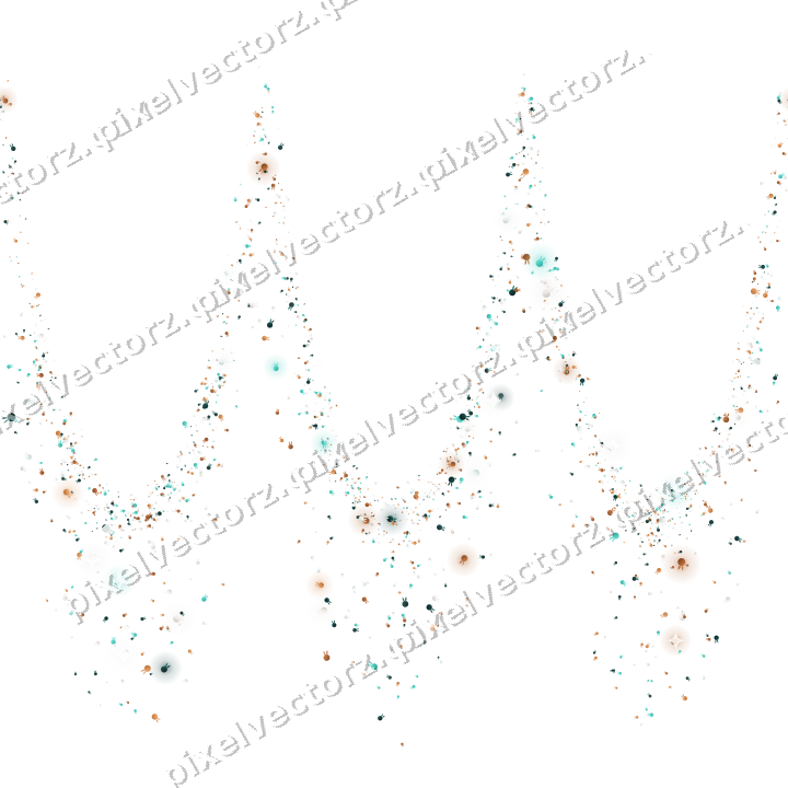 Nahtlose Glitzergirlande aus Hasen in Orange auf transparentem Grund