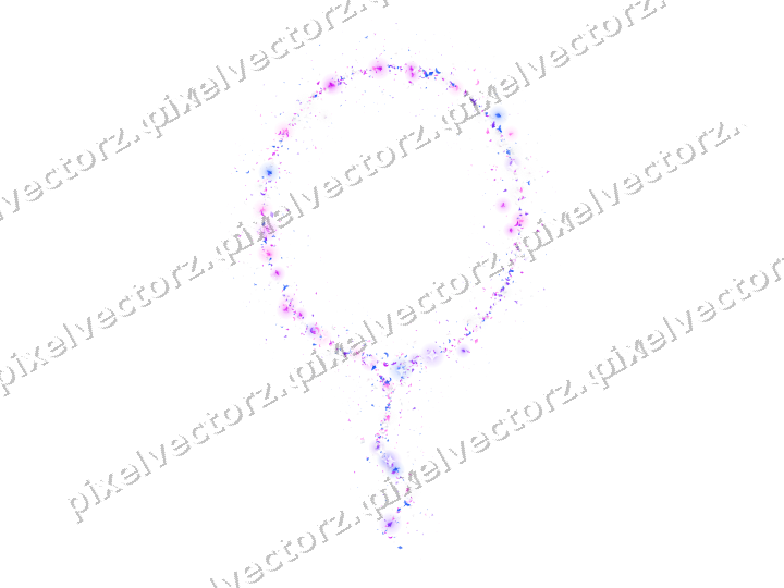 Nahtloser Glitzer-Luftballon in Violett auf transparentem Grund