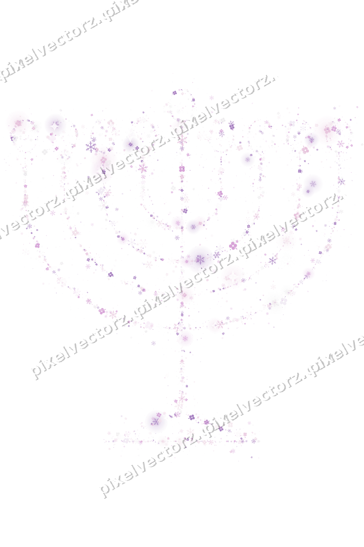 Nahtloser Glitzer-Leuchter in Magenta auf transparentem Grund
