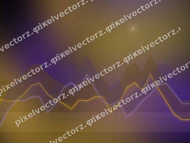 Leuchtender Neon Diagramm Hintergrund in Bernstein und Violett