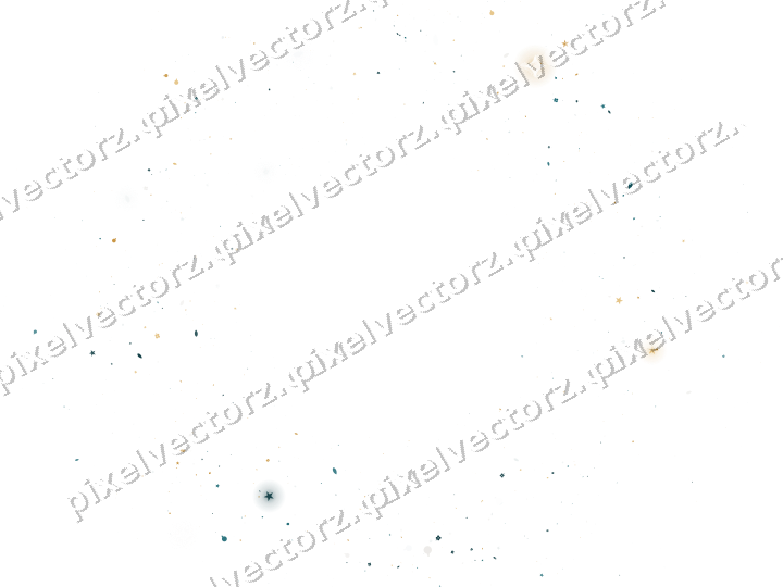 Nahtloser Glitzerkranz in Bernstein auf transparentem Grund
