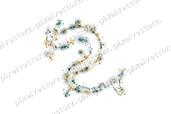 Nahtloser Glitzerdrache aus Dreiecken auf transparentem Grund