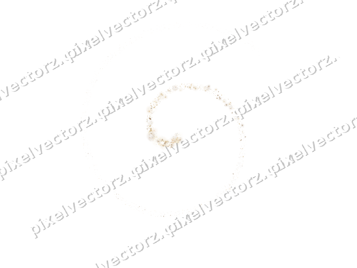 Nahtlose Glitzerspirale aus Tropfen auf transparentem Grund